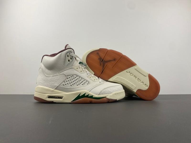 Air Jordan 5 El Grito Sail and Dark Pony